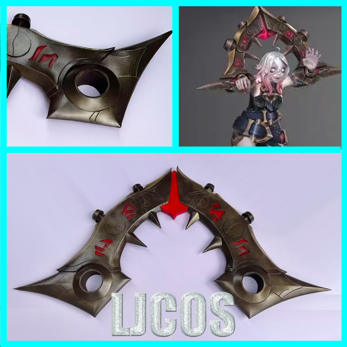 Briar Cosplay Prop - อุปกรณ์คอสเพลย์ Briar Shackles จาก LOL สำหรับฮาโลวีน