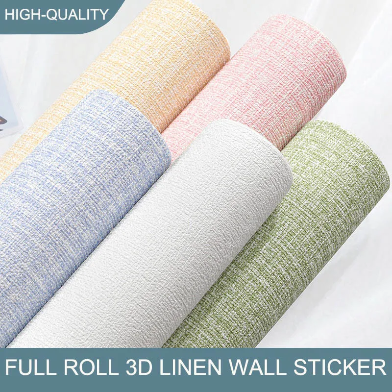 Craft Foam Roll - 50cmX2.8M/10m ผ้าลินิน 3D โฟม Self-กาวสีทึบ PVC