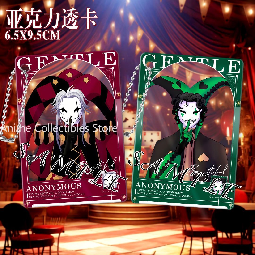 Cosplay Prop Bag - พวงกุญแจอะคริลิคการ์ตูน The Freak Circus Pierrot สำหรับคอสเพลย์
