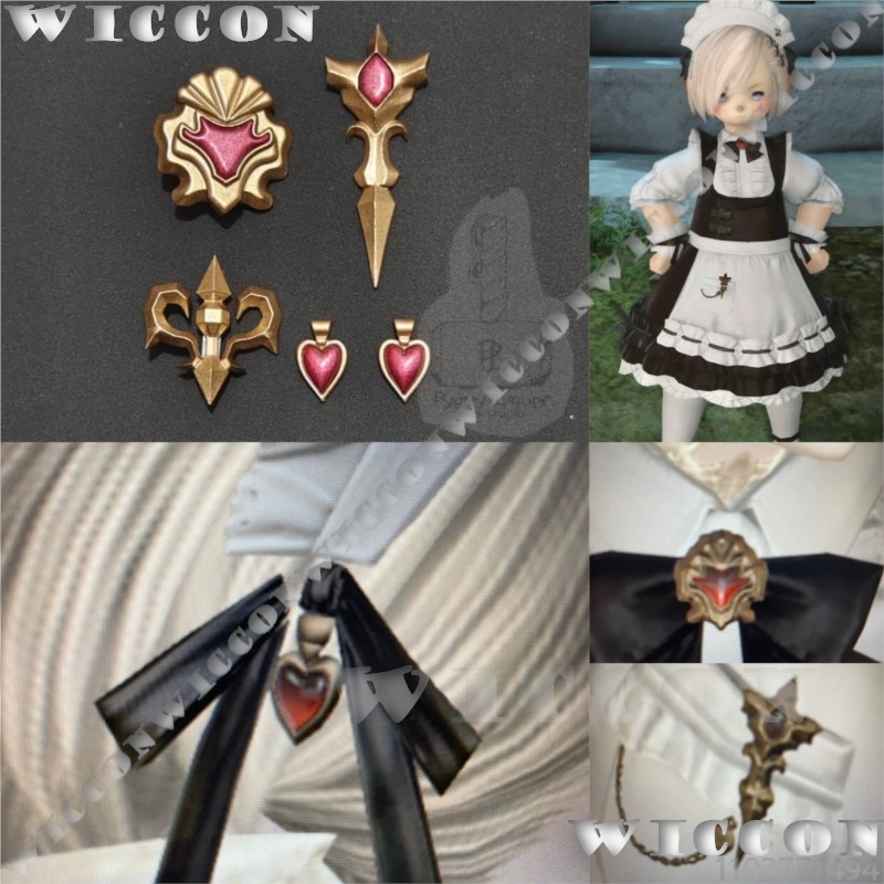 Cosplay Prop 3D Print Settings - ชุดอุปกรณ์เสริมชุดแม่บ้านคลาสสิก เกม FF XIV 14 ชุดคอสเพลย์