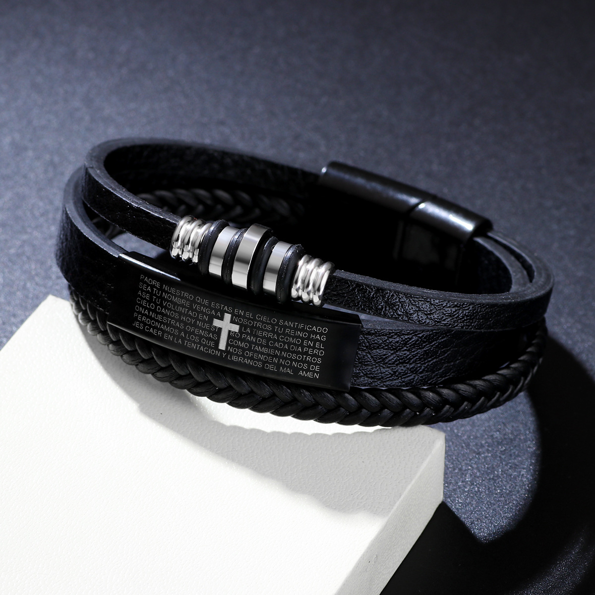 สร้อยข้อมือหนังถักสามชั้นสำหรั - Magnetic Clasp Cosplay บทวิจารณ์และราคา