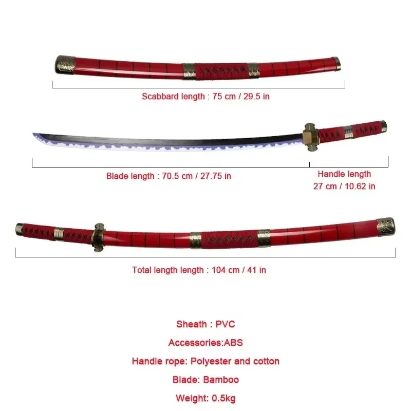 ดาบคาตานะโรโรโนอา โซโร ขนาด 40 - Cosplay Prop Dagger บทวิจารณ์และราคา